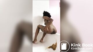 Brown Girl Mess in Bathtub