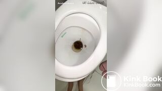 Russian Masked Hottie Toilet Poop and Masturbating