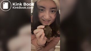 Sandy Claus tastes some girl elf chocolate