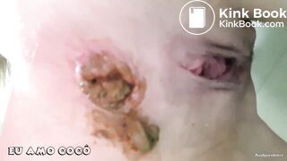 Hot Blonde Close Up Pooping