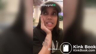 Ebony destroy public toilet