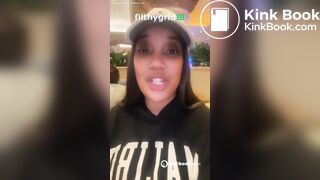 Ebony destroy public toilet