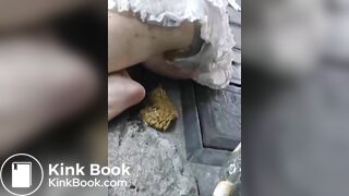 Drunk girl panty poop