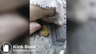 Drunk girl panty poop
