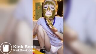 jeanspoop, smearing and eating