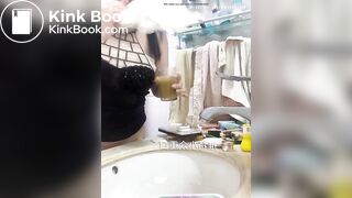 BBW women Drinking shit from glass