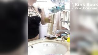 BBW women Drinking shit from glass