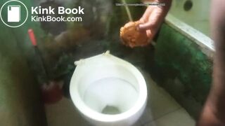 Sexy Hot African Girl Huge Pointy Grey Leggings Poop