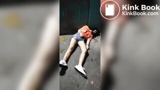 Drunk girl shit diarrhea her pants #1
