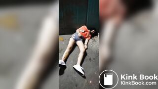 Drunk girl shit diarrhea her pants #1
