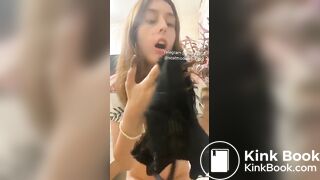 Hot teen shitting in panty and licking the turd