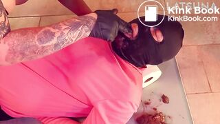 BBW forces shit down slave's throat