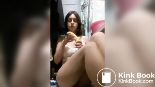 Shitting While Eating A Banana