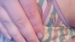 Sexy Hot White Girl Short & Crackly Unicorn Panty Poop