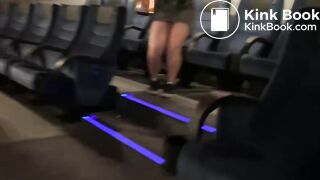 Girl pees and poops during movie in cinema