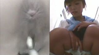 Japanese woman's toilet scene - video 679