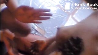 Asian lesbian scat fun
