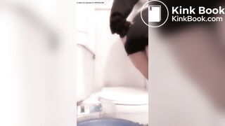 Sexy Hot White Girl Huge Bulging Black Panty Poop