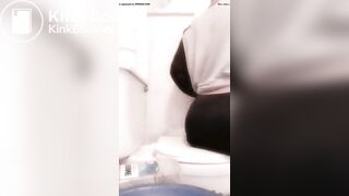 Sexy Hot White Girl Huge Bulging Black Panty Poop
