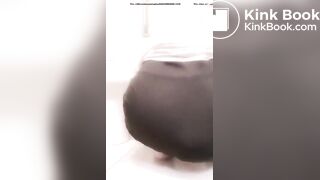 Sexy Hot White Girl Huge Bulging Black Panty Poop