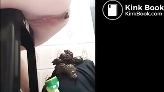 Indian Mistress uses human toilet slave