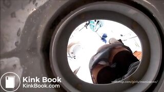 Girl pooping on toilet - video 368