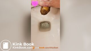 Pooping and pissing on toilets