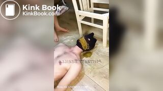 Scat slave gets diarrhea in mouth - video 2
