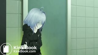 VR girl has fart and dirrahea