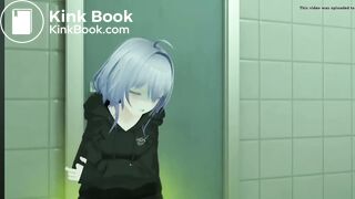 VR girl has fart and dirrahea