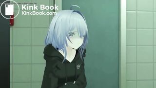 VR girl has fart and dirrahea