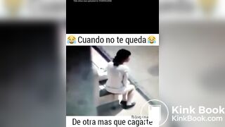 Woman shit in the street