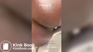 Ebony girl pooping on toilet - video 20