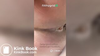 Ebony girl pooping on toilet - video 20