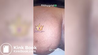 Ebony girl pooping on toilet - video 21