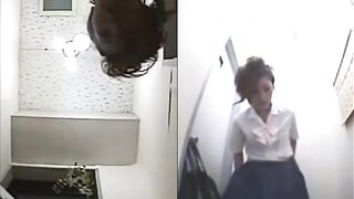 Japanese woman's toilet scene - video 711