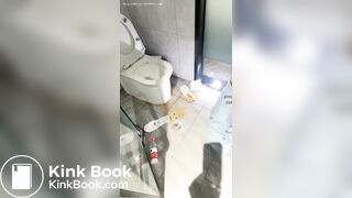 Femdom scat - toilet slave feeding p2