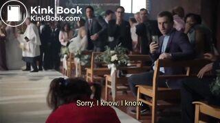 A women shits in a church