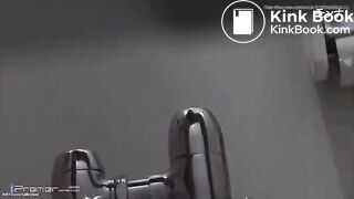 girl pissing and poping in the Toilette