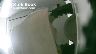 Asian girl pantypoop in night club toilet - 02