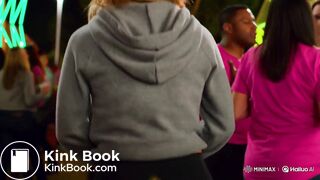 AI Blonde HOT girl mess in leggings