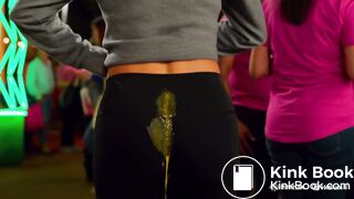 AI Blonde HOT girl mess in leggings