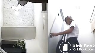 Japanese woman's toilet scene - video 493