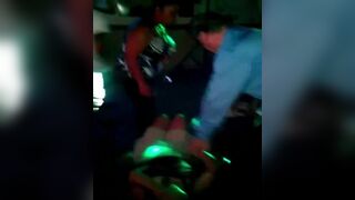 Latin woman shit her pants in a party