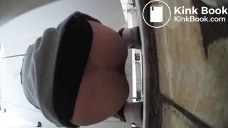 Cute asian girl pooping in toilet 17