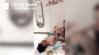 sexy young asian girl using her slaveboy brutal way