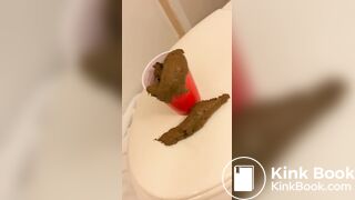 Becca shits in a cup for cash
