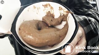 Giantess ass in little toilet