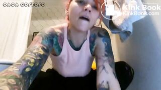 Hott Tattooed Babe Public Bathroom Compilation