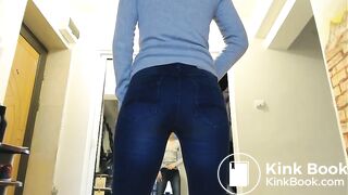 the dirtiest jeans pooping